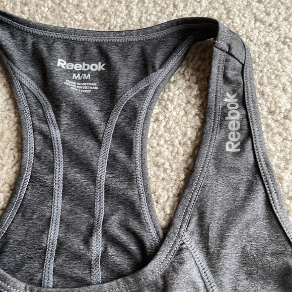 Reebok workout tank. Size medium. Polyester/spandex. - Picture 2 of 2
